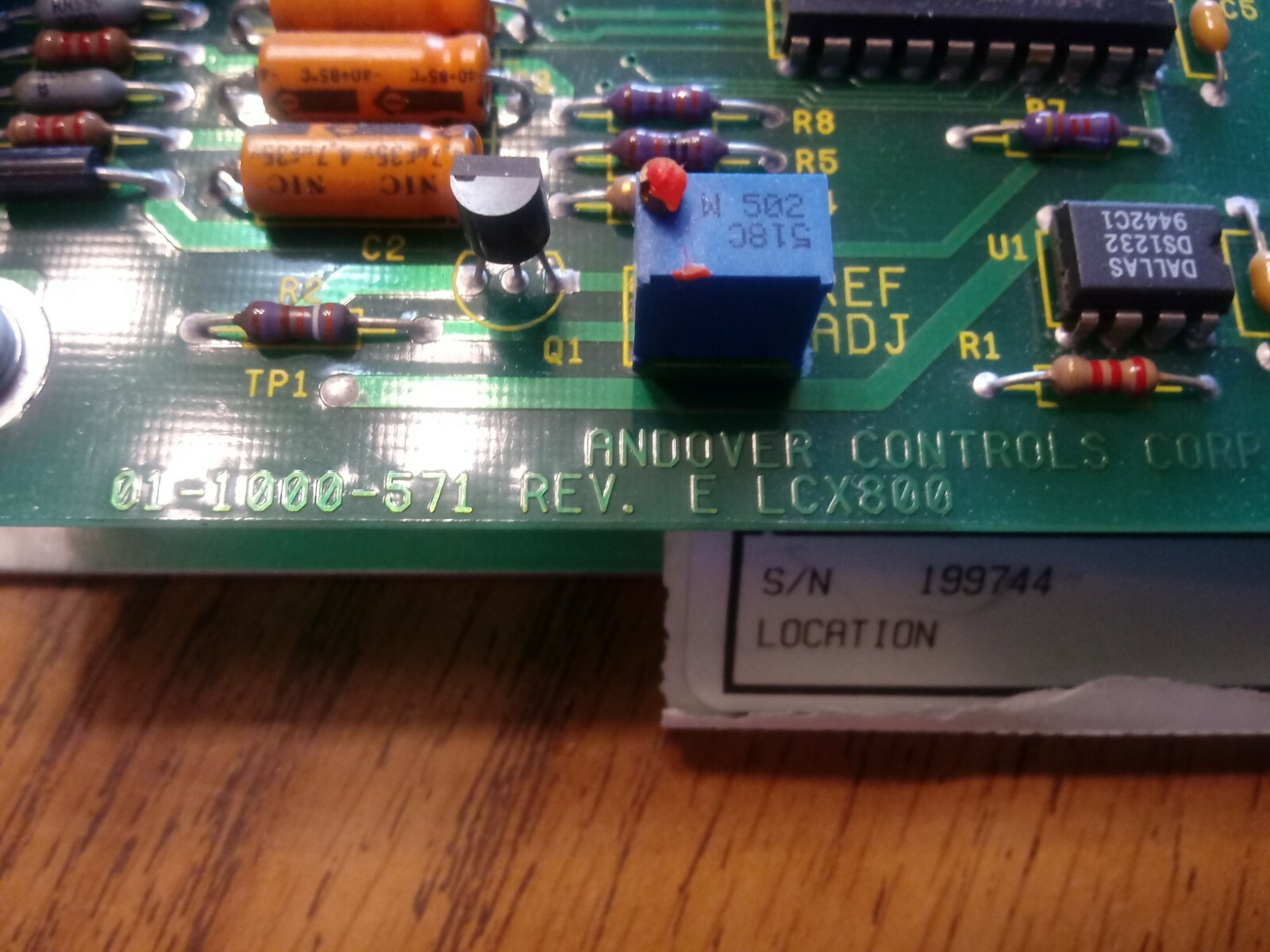 New Andover Infinity LCX800i LCX8001 LCX800 01-1000-571 RevE Controller