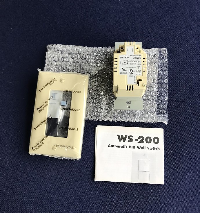 Watt Stopper WS-200-1 Automated Wall Switch Ivory