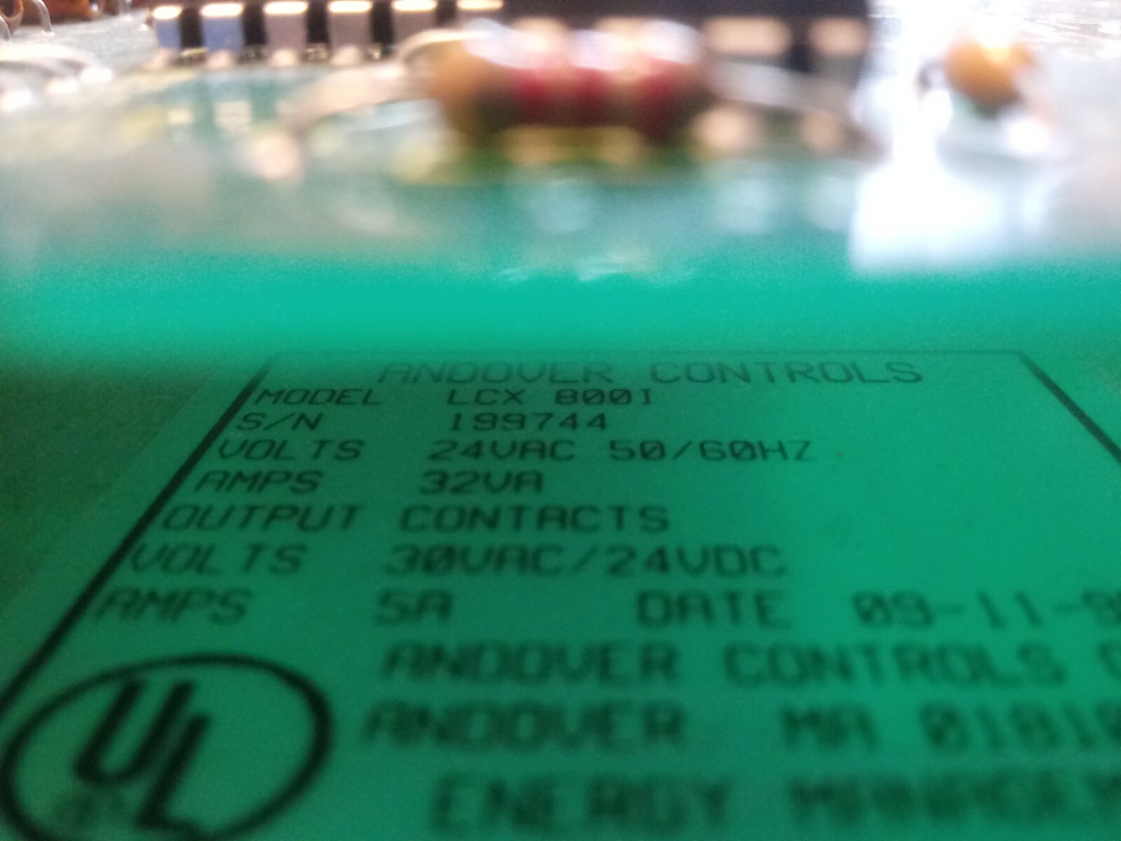 New Andover Infinity LCX800i LCX8001 LCX800 01-1000-571 RevE Controller