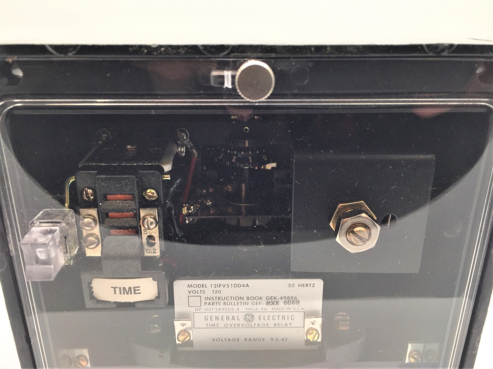 GE 12IFV51DD4A Time Overvoltage Relay General Electric