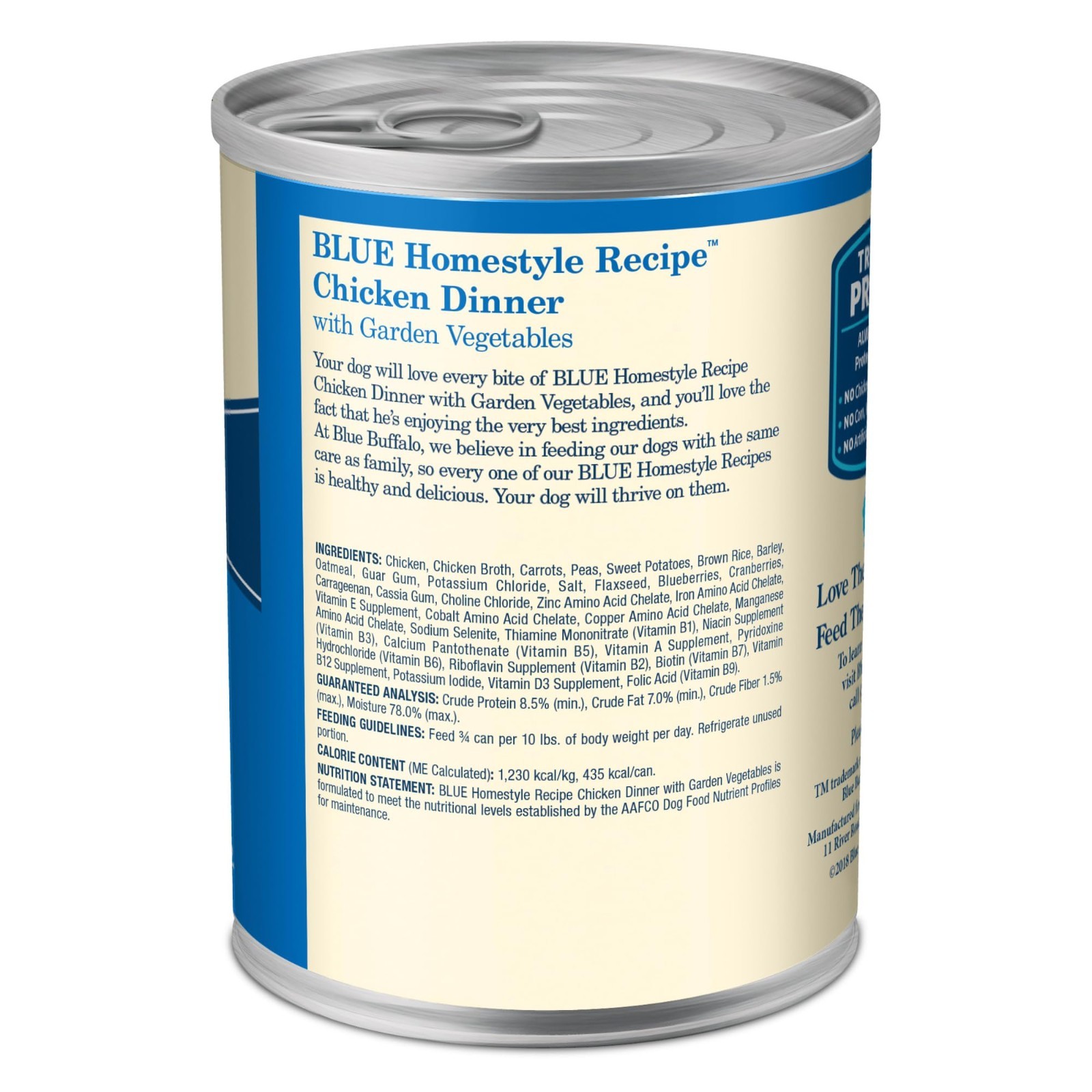 Blue Buffalo Homestyle Recipe Adult Wet Dog Food, Chicken – 12.5 Oz x 24 count