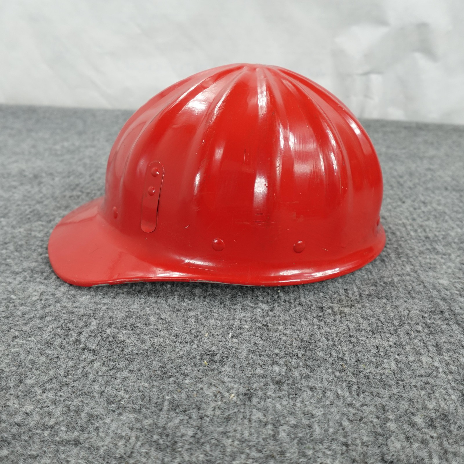 Aluminium Hard Hat Fibre-Metal SuperLite Helmet Red Government Embossed USA