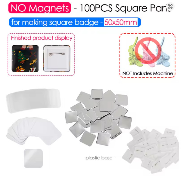100Set 50x50mm Parts – No import fees