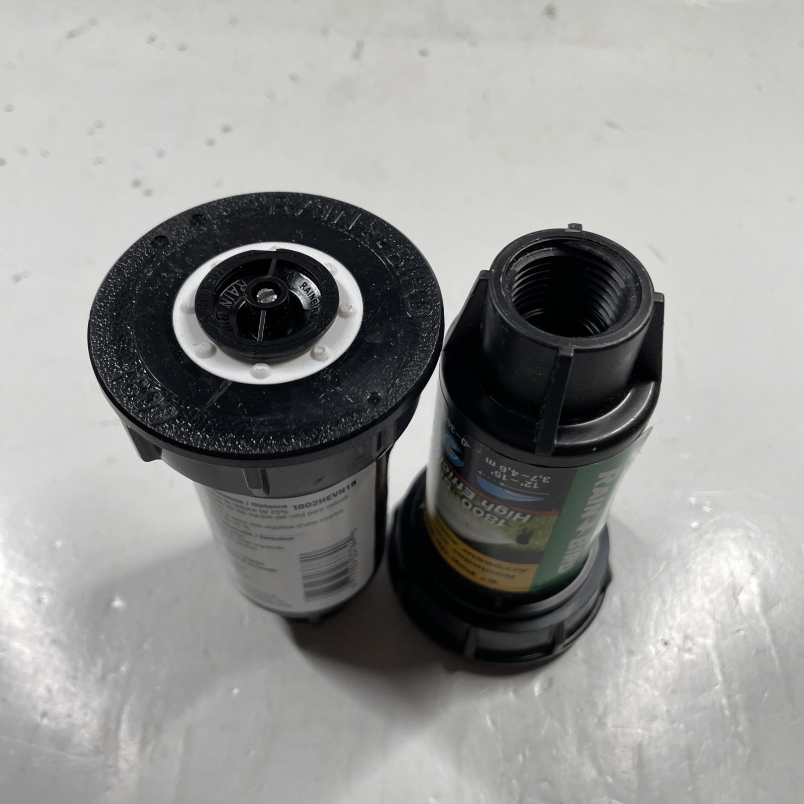 Pack of 2 – RAIN BIRD 1802HEVN15 Spray Head for Shrubs,4inH,Plastic,Steel 40JJ77