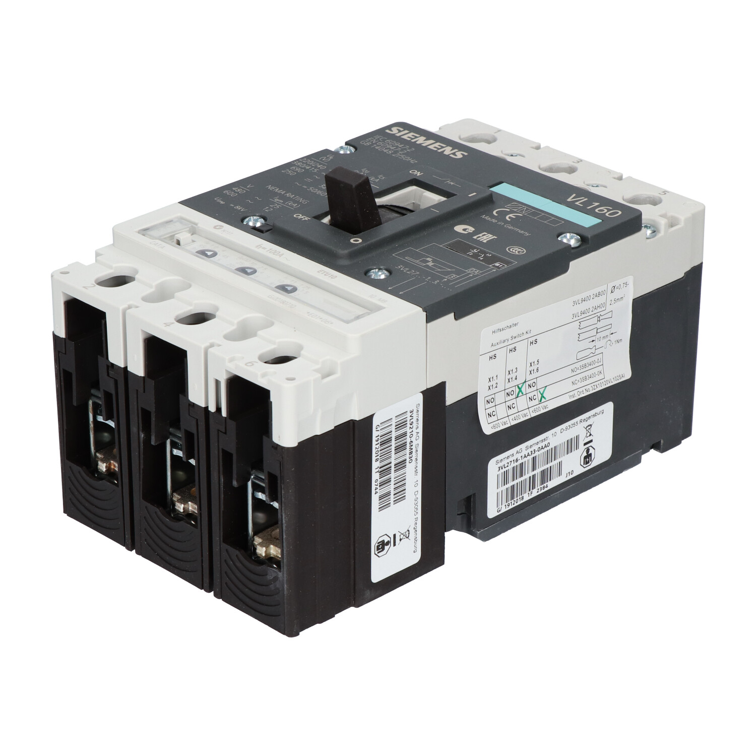 Siemens 3VL2710-1MB33-0AB1 Circuit breaker New NFP