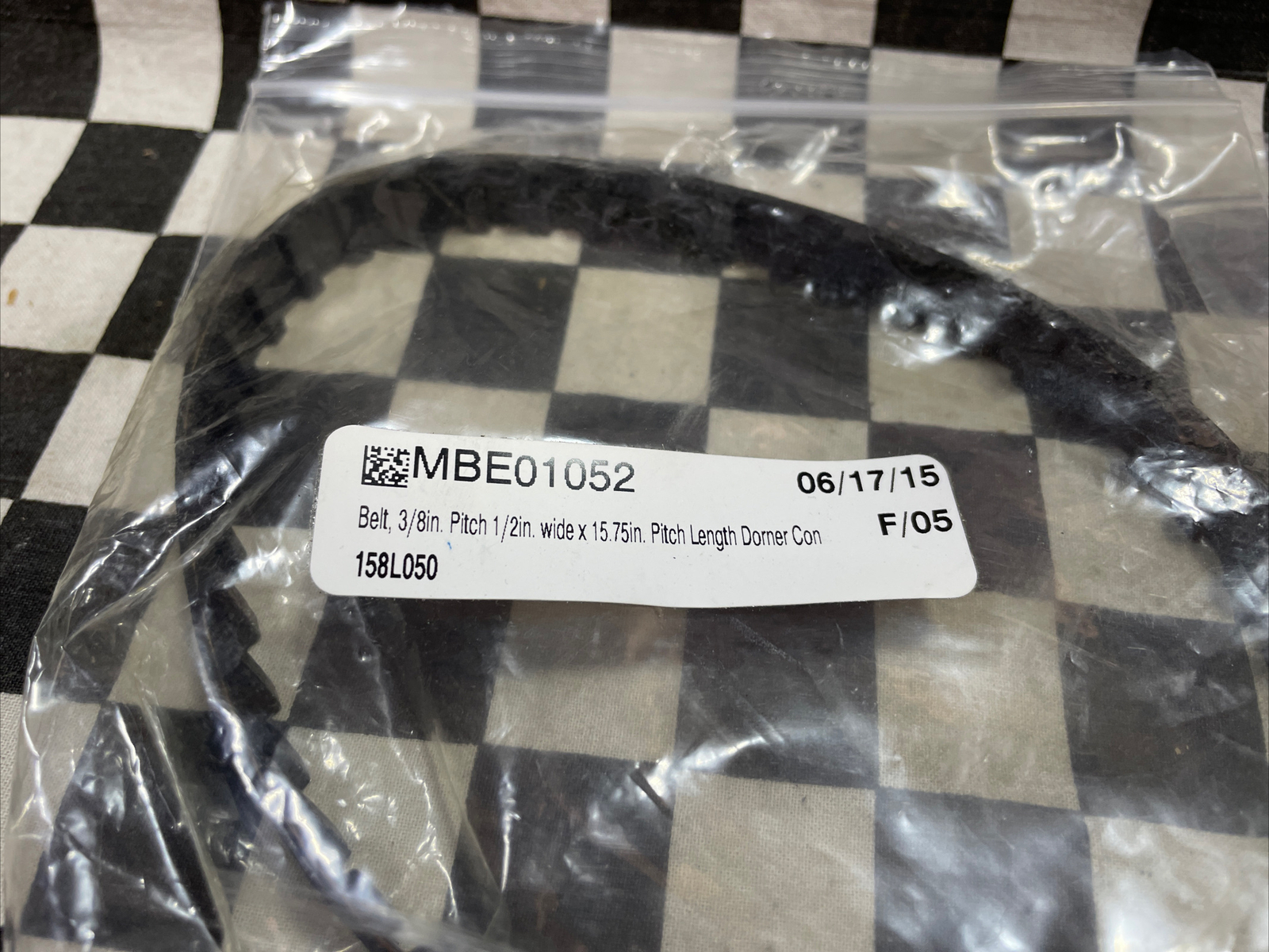 GATES 158L050, Timing Belt, LOT OF 2, SHIPSAMEDAY#1224B25