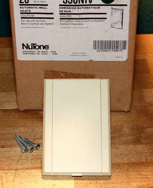 Genuine NuTone® 330NIV Ivory Wall Inlet for Central Vacuum Cleaning Systems