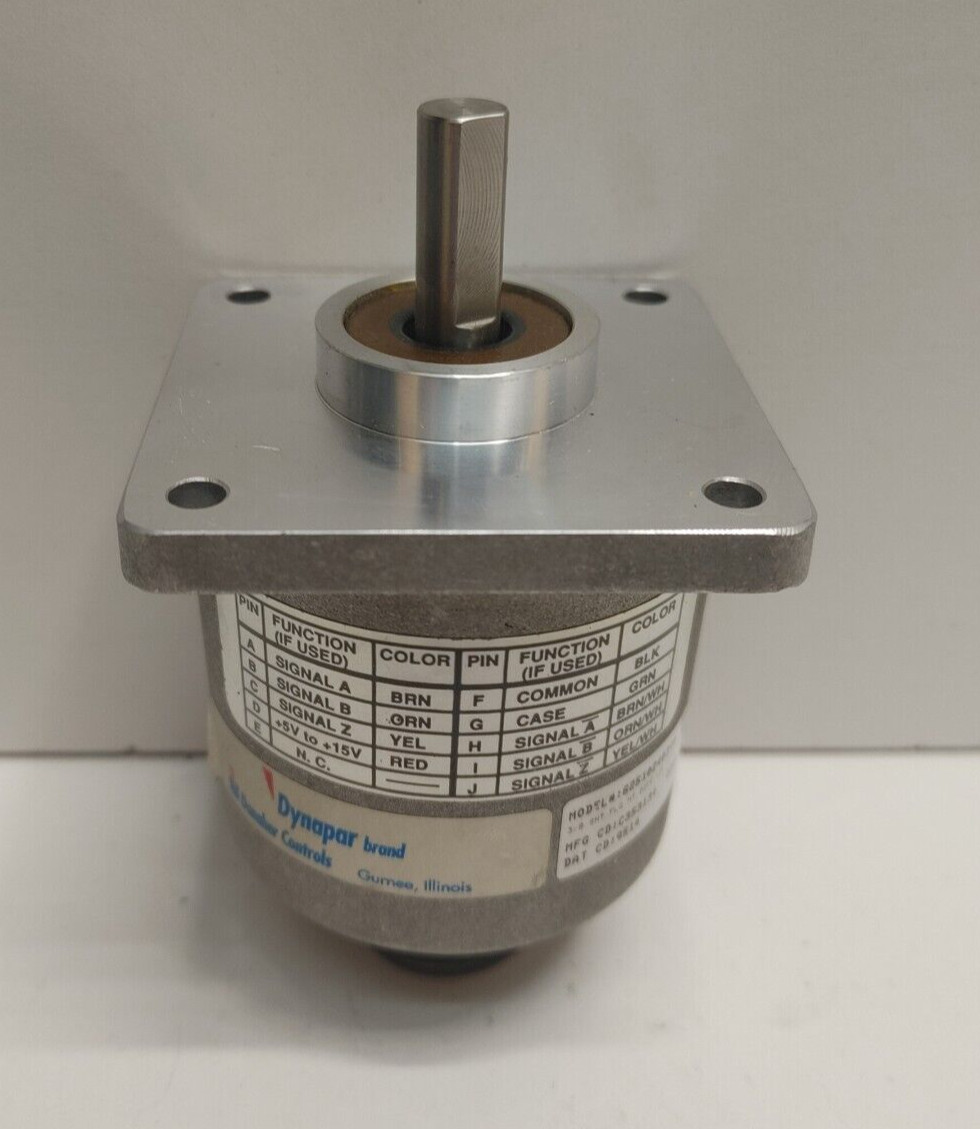 NEW OLD STOCK! DYNAPAR 26V 3/8″ SHAFT INCREMENTAL ENCODER HR62510240340