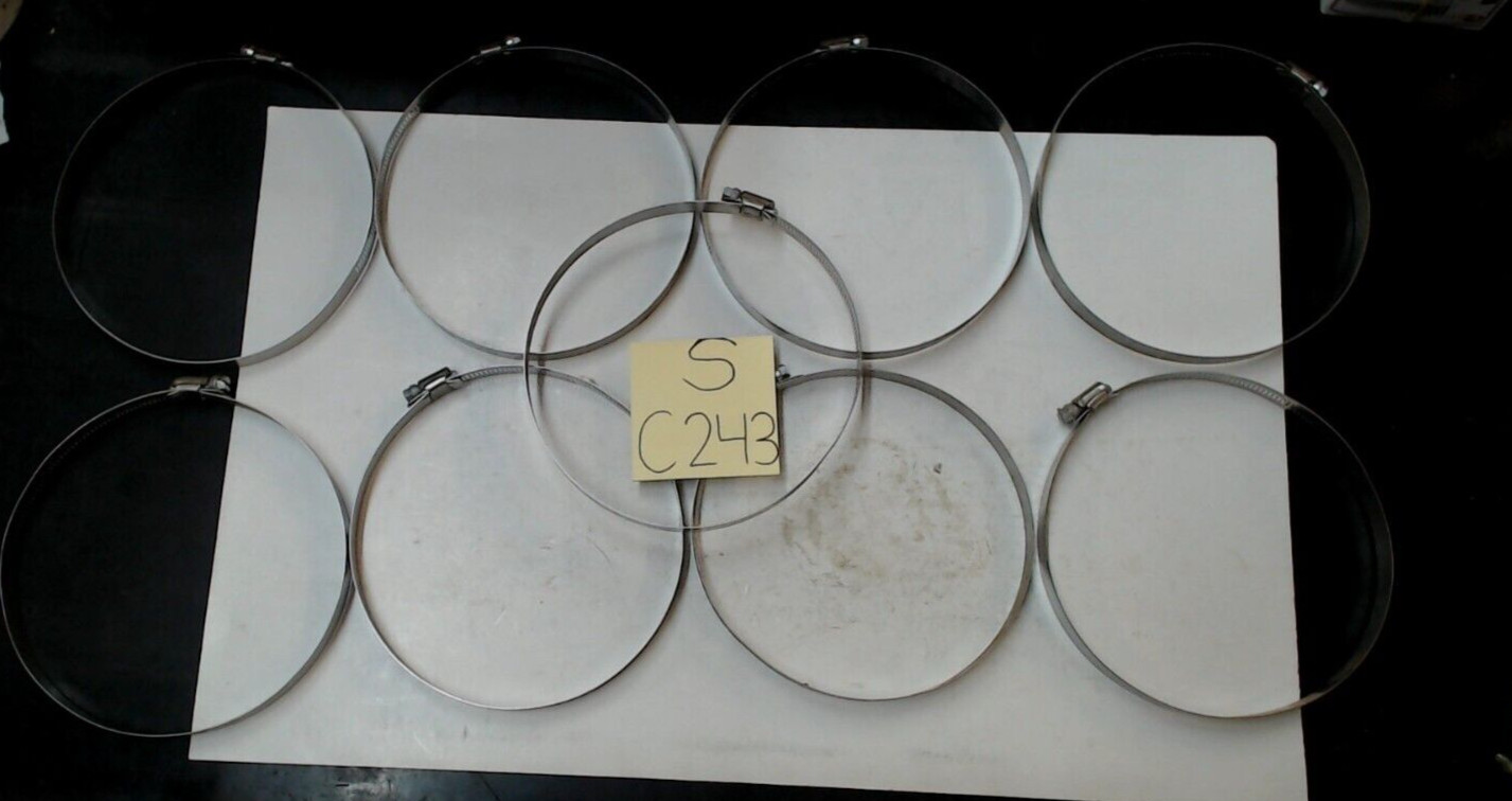 5 inch to 7 inch hose clamp-lot of 9