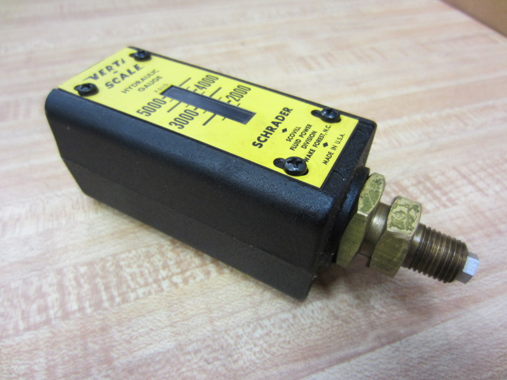Schrader Bellows 006500010 Upright Hydraulic Gauge