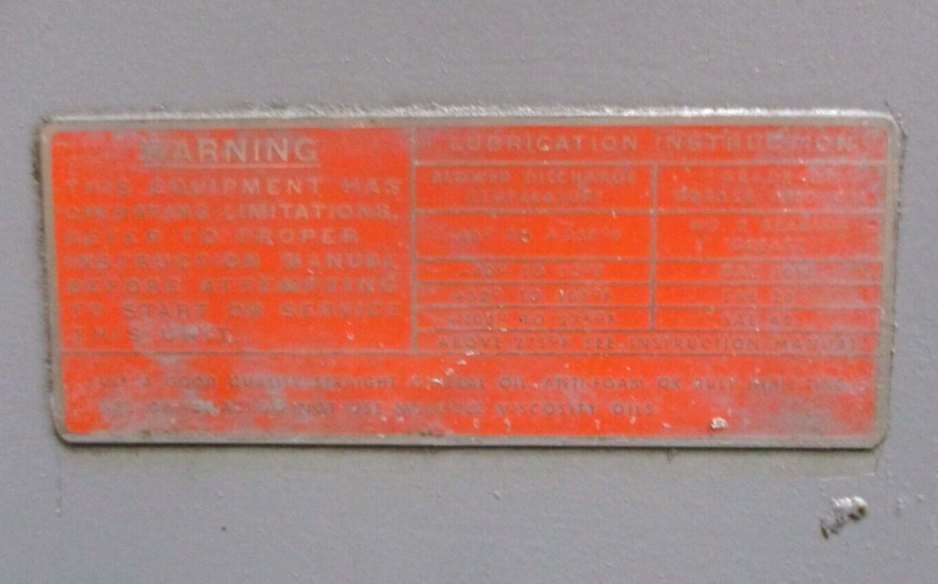 Sutorbilt Model No. 1021-6111 Rotary Positive Blower A8890HI