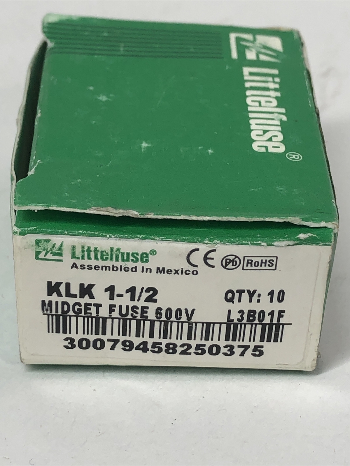 Littelfuse L3B01F KLK 1-1/2 Fuse, 600V – Box of 10