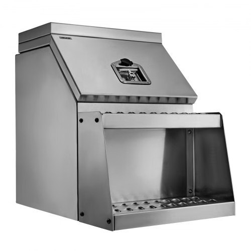 Semi-Truck Step Tool Box, 18″ x 27.5″ x 25.4″ Heavy Duty Aluminum Toolbox Side