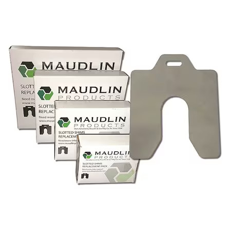 Maudlin Products Msh050 Slotted Shim H-8 X 8″ X 0.050″, Pk10