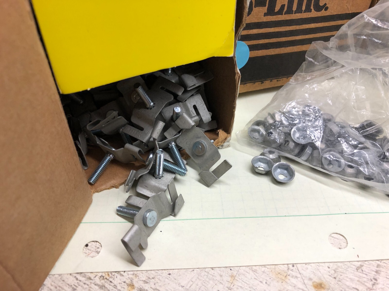 Erico Caddy 2G9S10 Twist On Track Light Clip with nut (Set of 10)