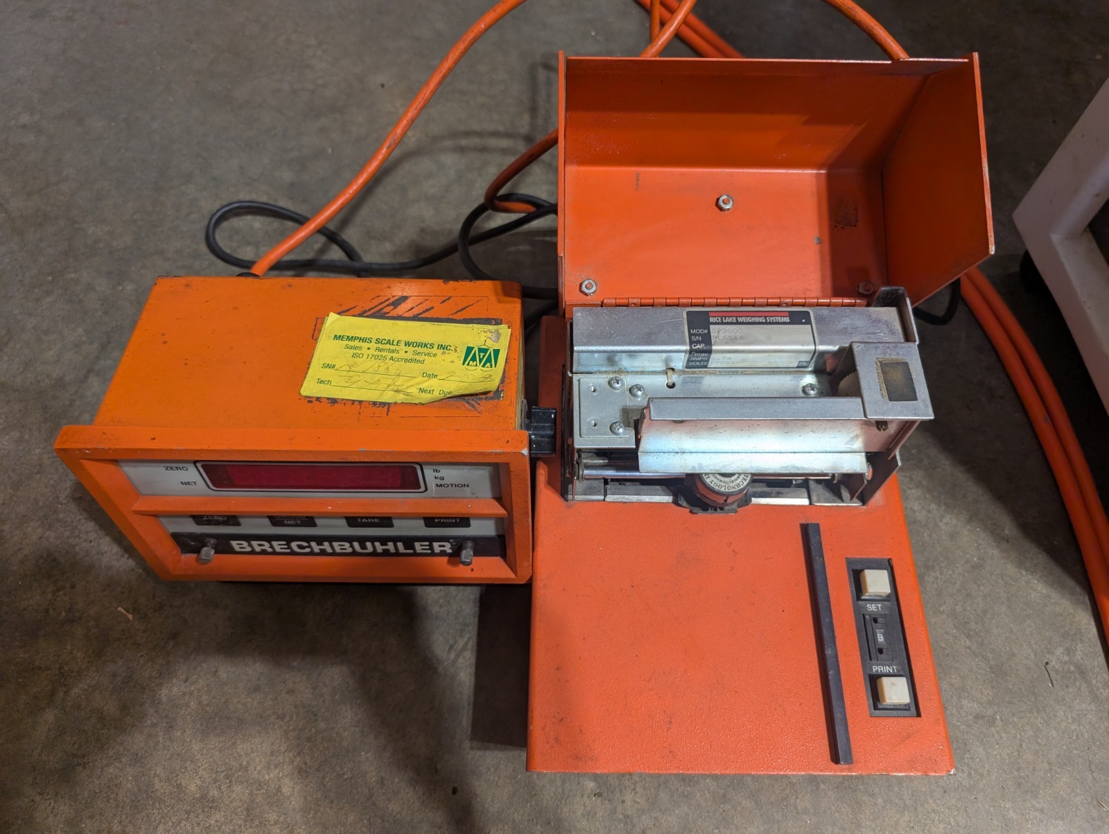 EATON UMC555AAAC-31 With RICE LAKE SP2000 / SP2000 (USED) Scale Display/Printer
