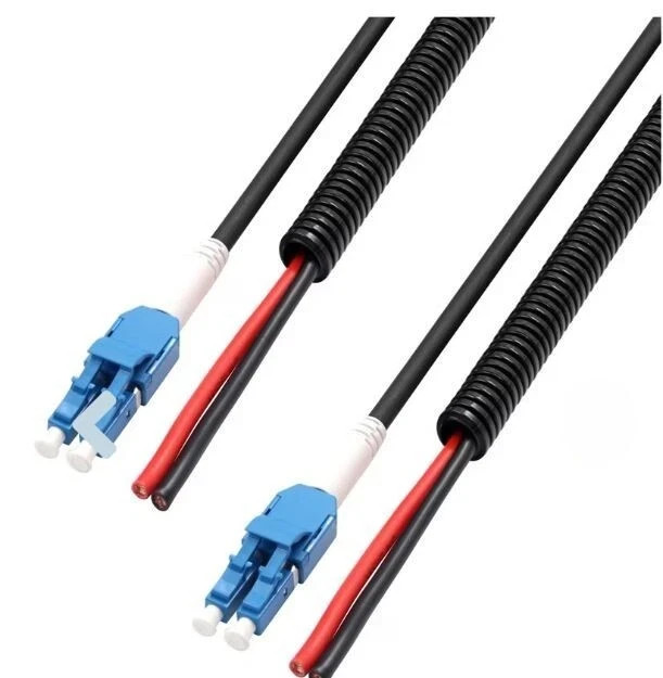 LightSaber Fiber/Power Hybrid Cable, 2F SM Armored Fiber 150 ft