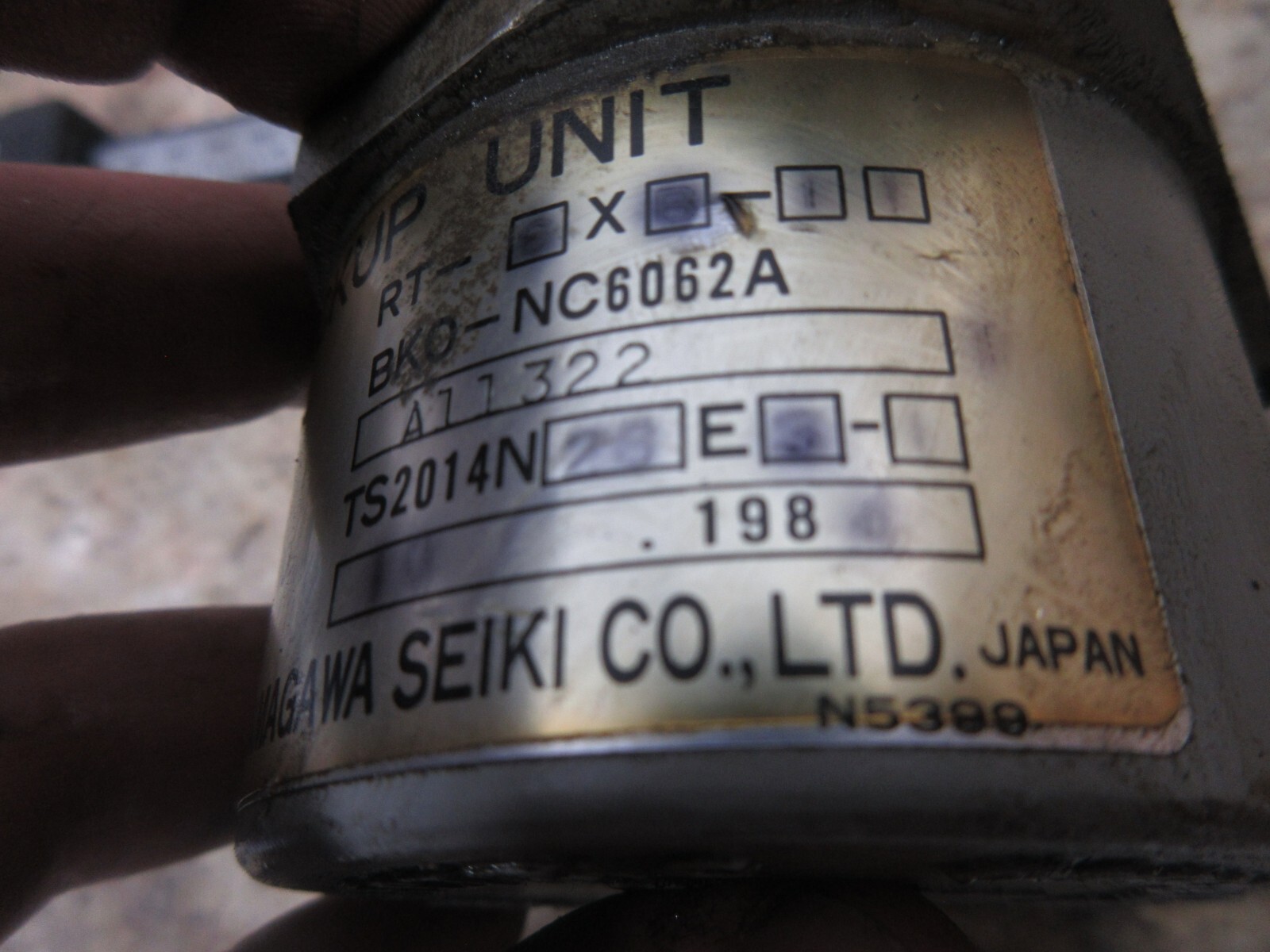 TAMAGAWA PICK UP UNIT RT-5XB-11 BKO-NC6062A A11322 TS2014N25E3 EACH 1