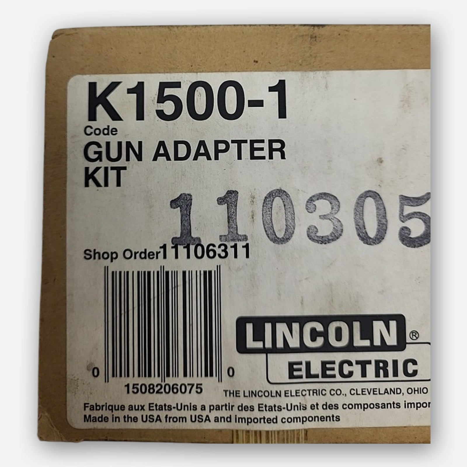 NEW LINCOLN ELECTRIC K1500-1 GUN ADAPTER KIT
