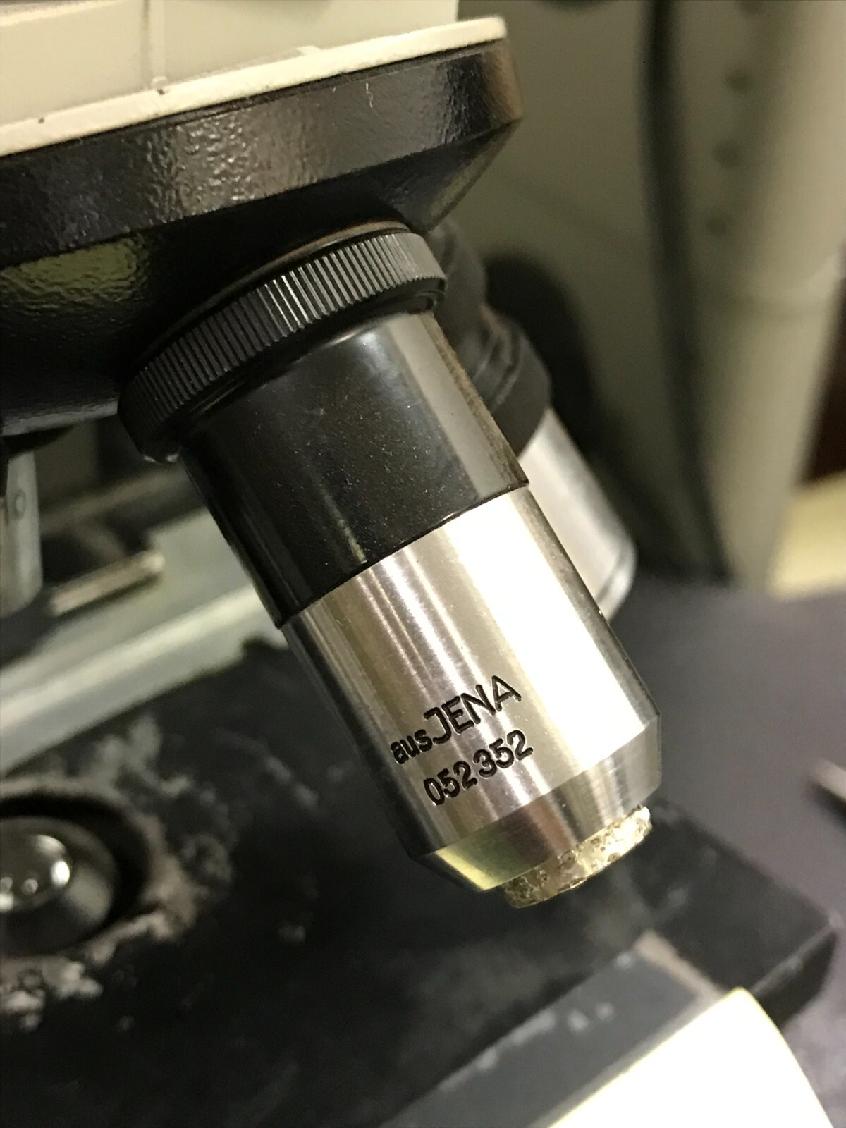 AUS JENA M290906 Research Binocular Microscope with X.Y Stage