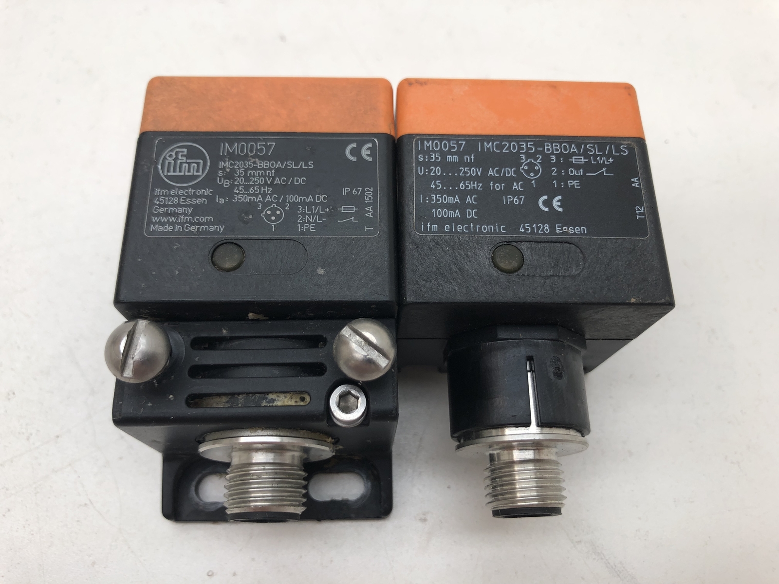 (QTY.2) IFM ELECTRONIC IM0057 INDUCTIVE SENSOR