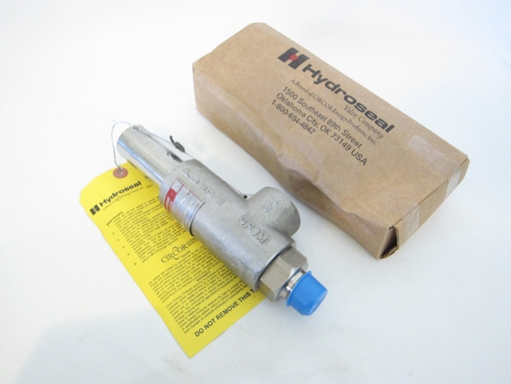 New Hydroseal Valve 3FRV30F/D0 490 PSI 614 CFM Inlet 3/4 ORIF Dia 1/2 