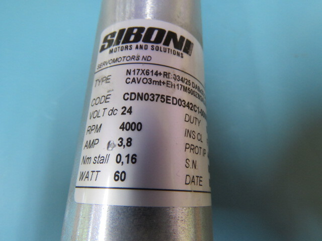 SIBONI 91080589 Qty of 1 per Lot SERVO MOTOR W/ELTRA ENCODER – N17X614+RD034/25
