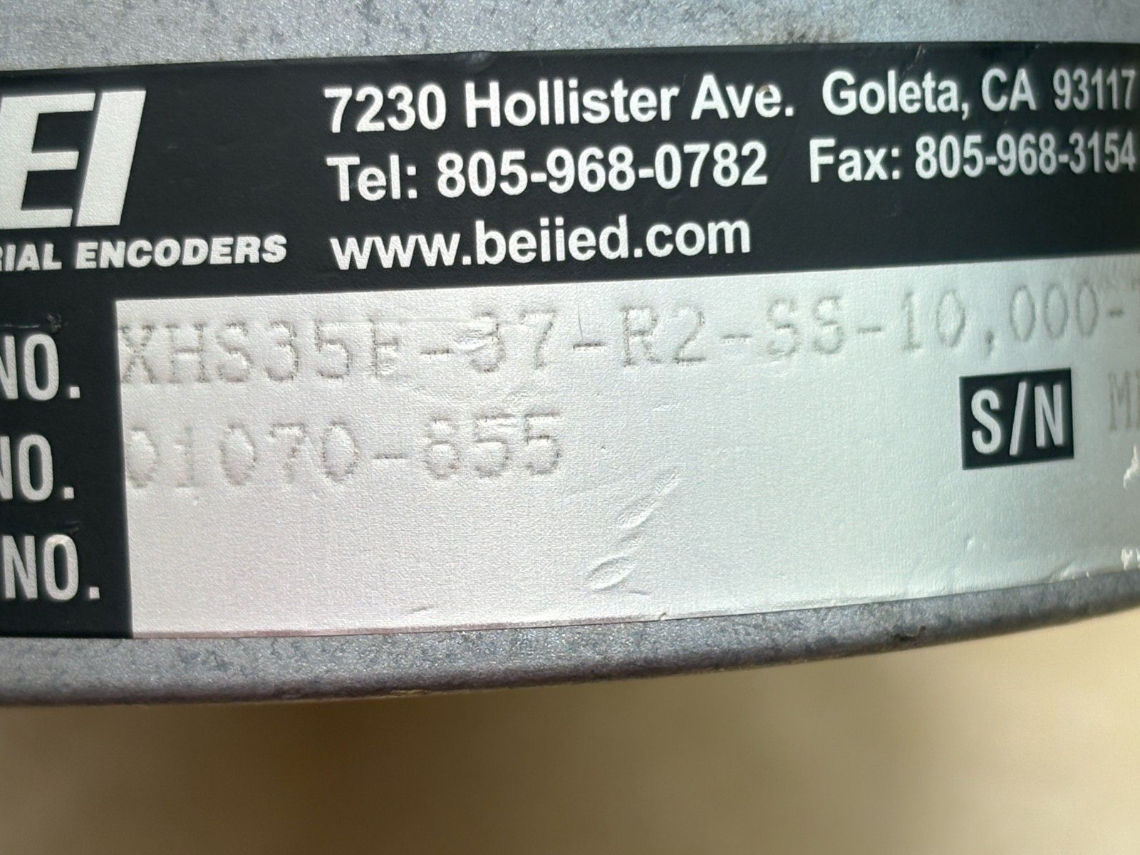 BEI XHS35F-37-R2-SS-10,000-T2-ABZC-28V/V-SM18 Encoder