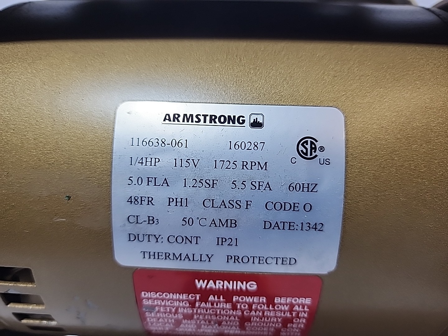 Armstrong 174036LF-143 S45 AB/LF Lead Free Bronze Pump