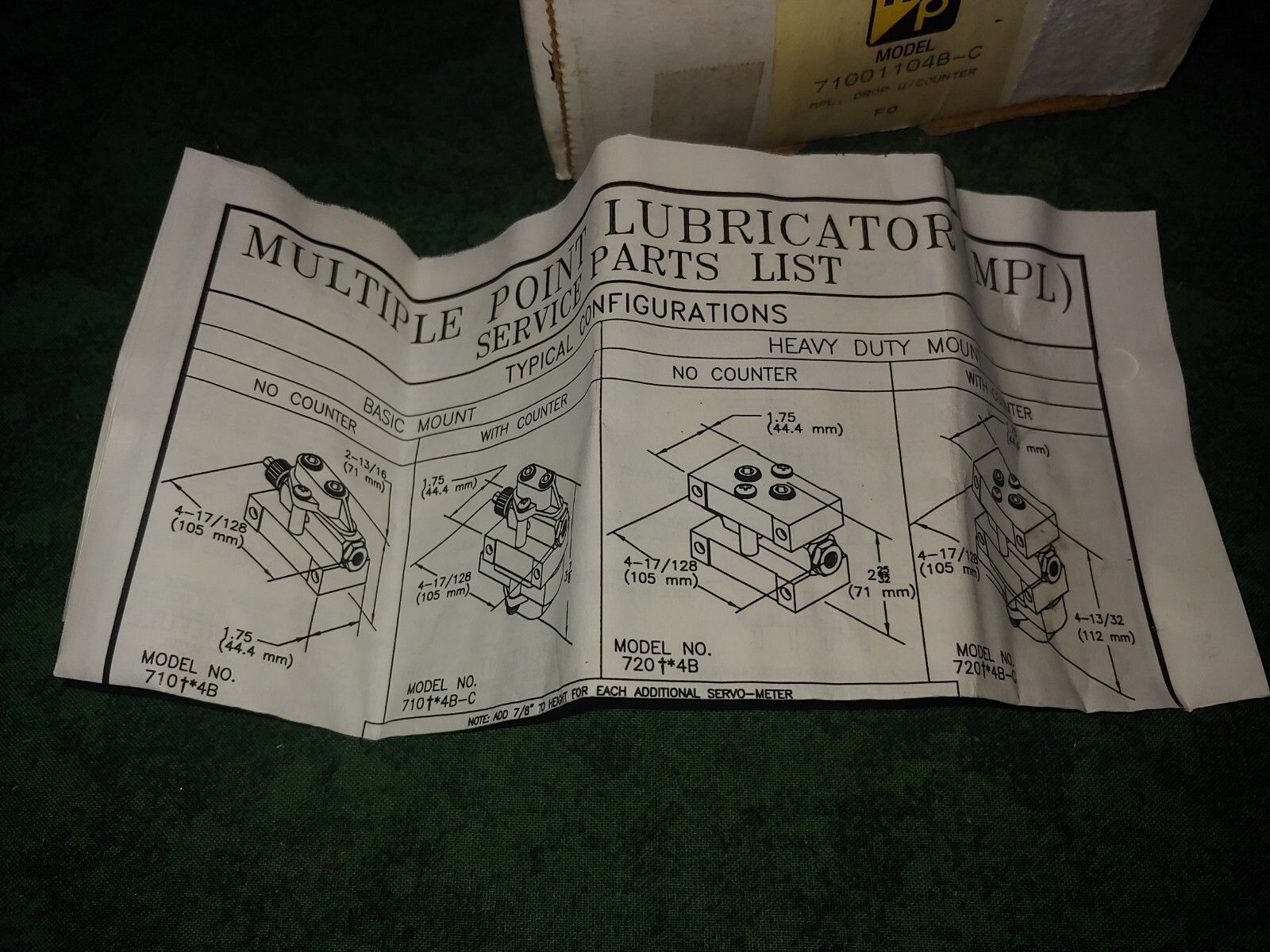 Master Pneumatics Lubricator with Counter 71001104B-C (PP206)