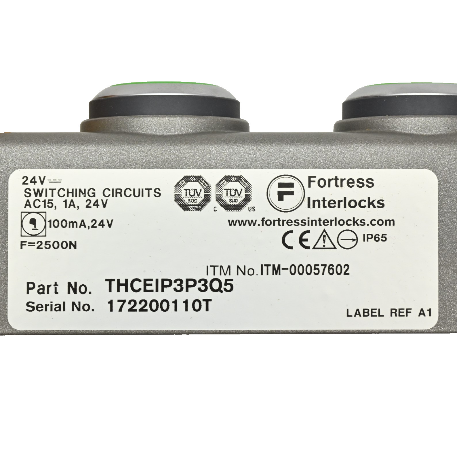 Fortress Interlocks THCEIP3P3Q5 Industrial Control, 2-Button w/ E-Stop, 24V 1A