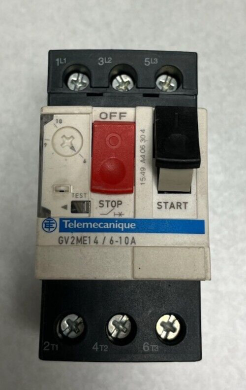 GV2ME14 – Telemecanique, Motor Starter/Protector, 690V, 6-10A, 3P, Screw Clamp