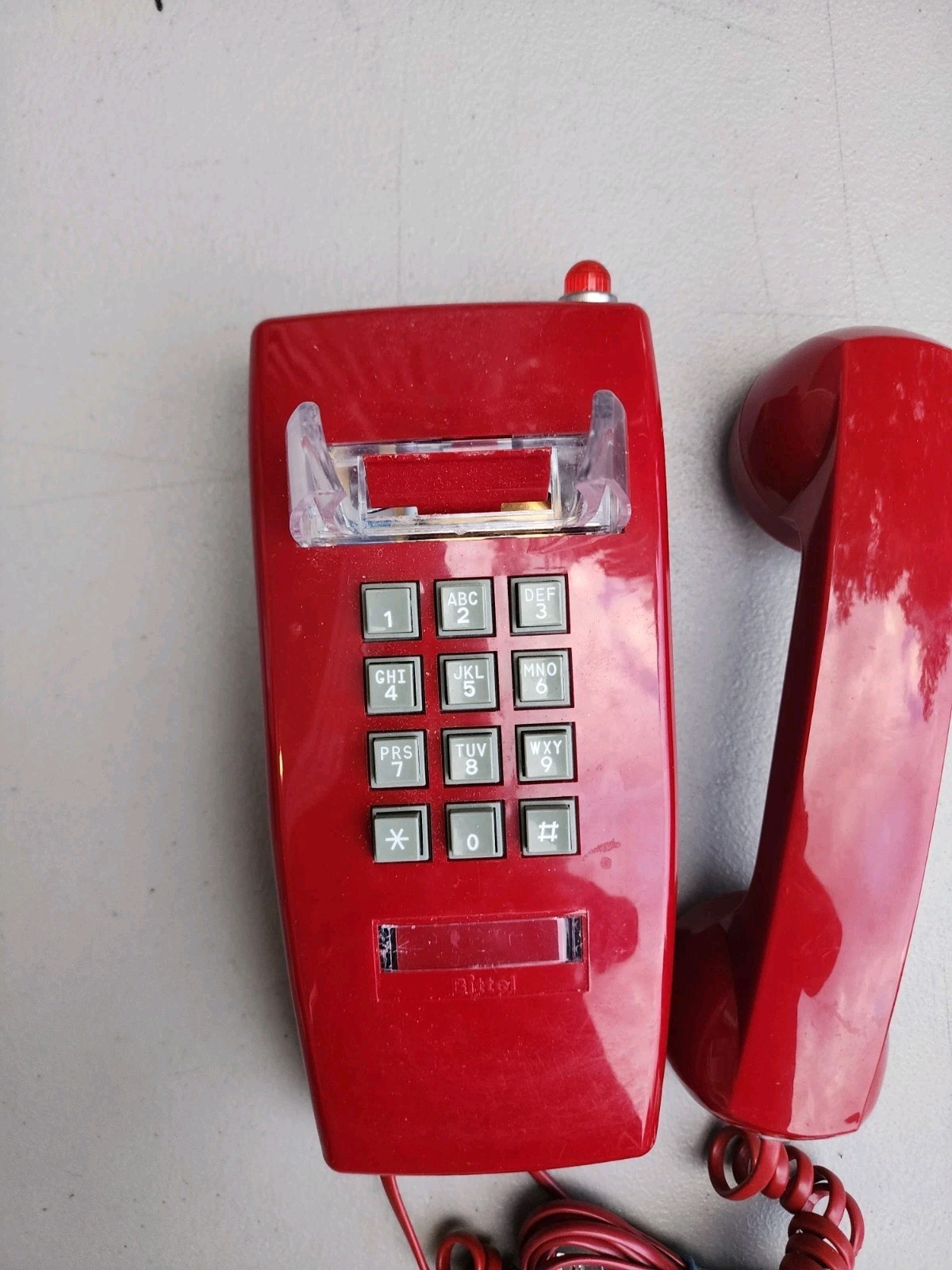 Standard Wall Phone, Red, T-25 Red W/O Mw