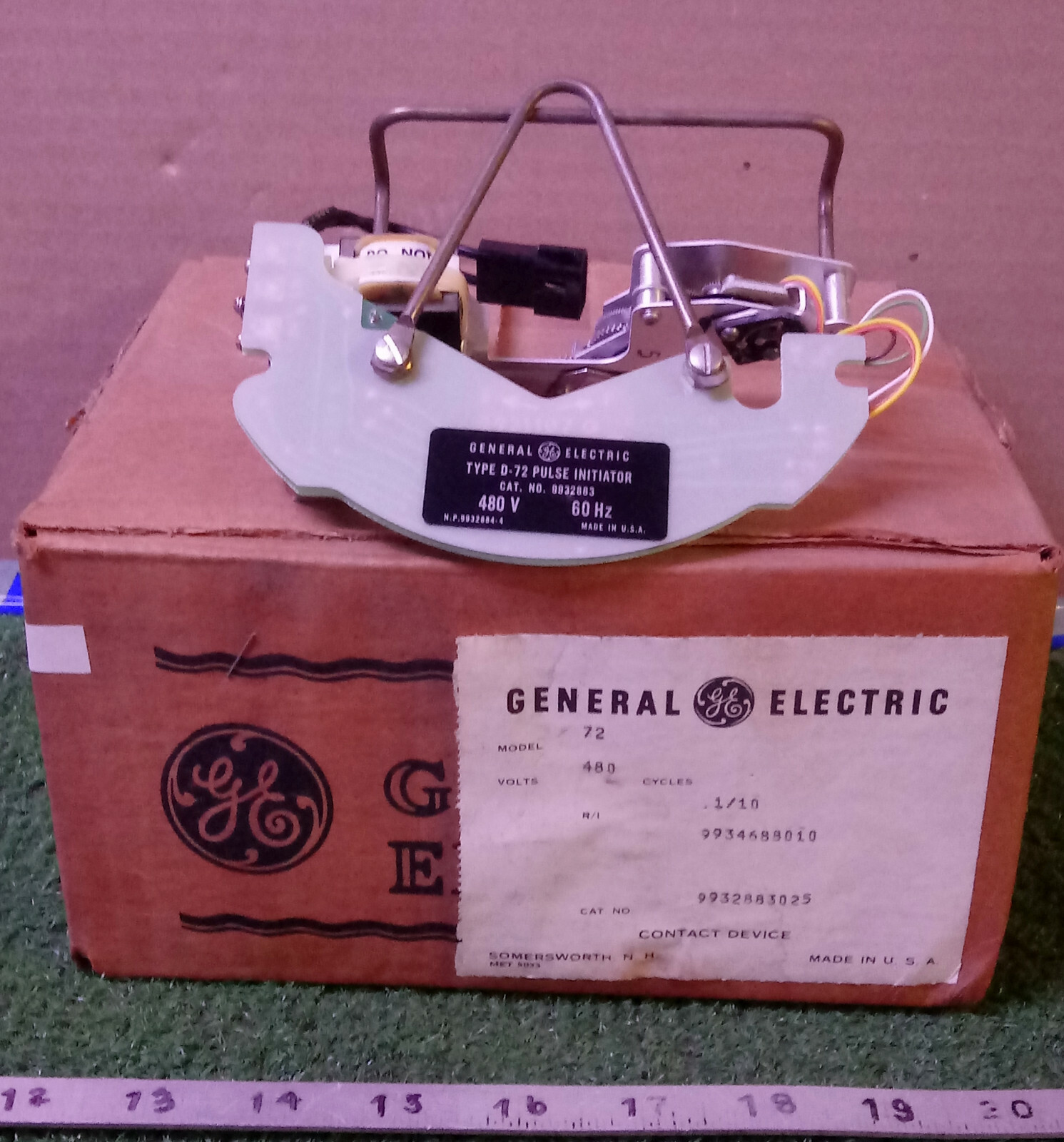 1 NEW GE TYPE D-72 PULSE INITIATOR 9931990 480V NIB ***MAKE OFFER***