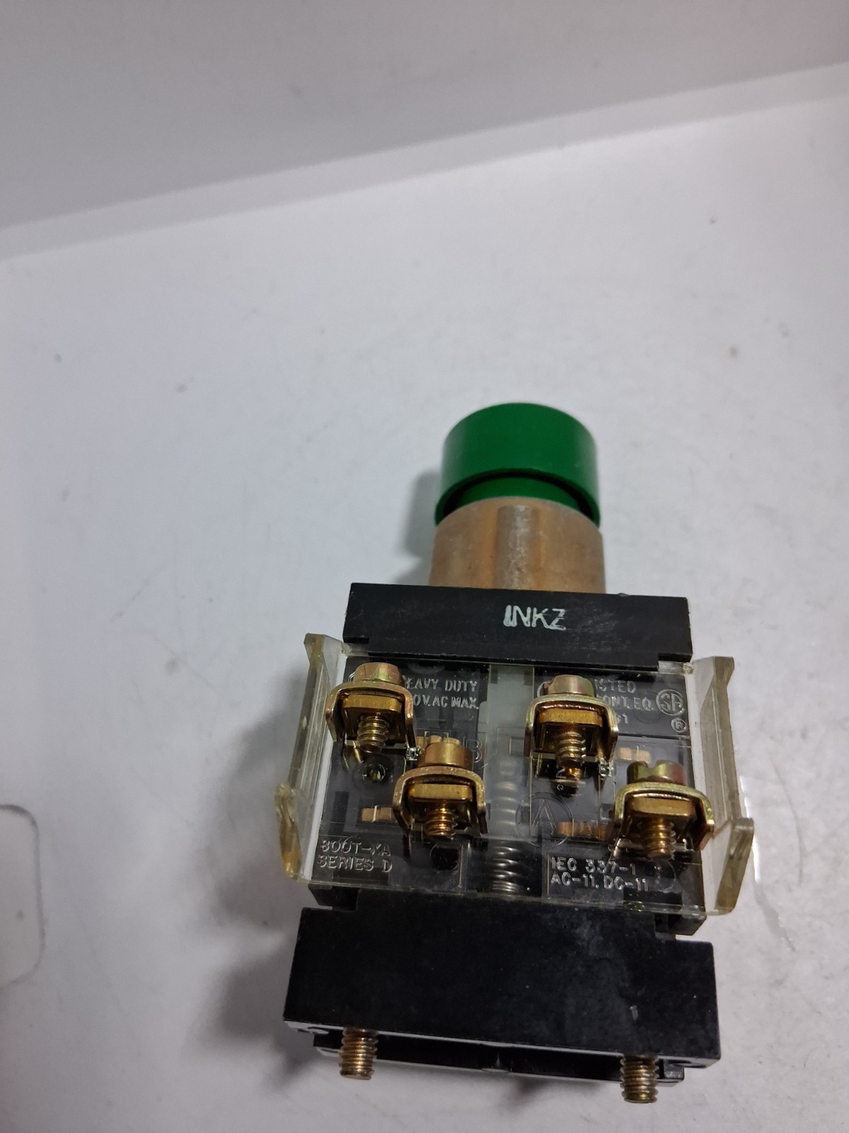 ALLEN BRADLEY 800H-BK1 PUSHBUTTON EXTENDED GREEN 2NO/2NC SERIES B NNB