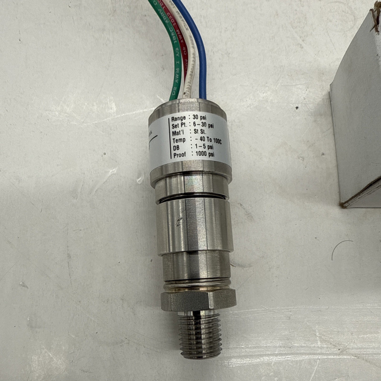 ASHCROFT APAN71H012CS0230#-NSR PressrSwtch,ExplProof,SPDT,6to30psi 36K045