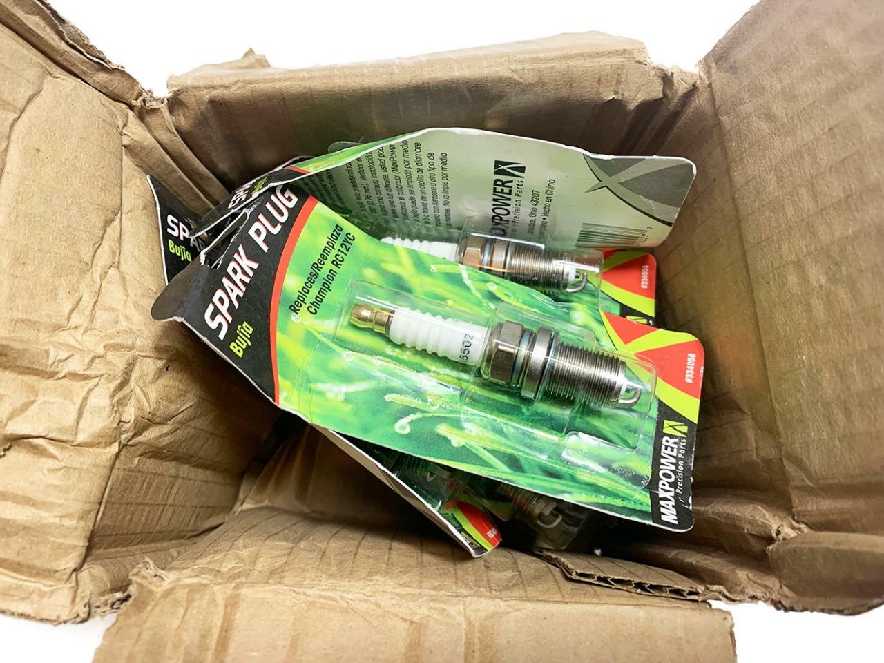 Box of 9 Qty Maxpower 334058 Spark Plug For Riding Mower NEW FREE FAST SHIP
