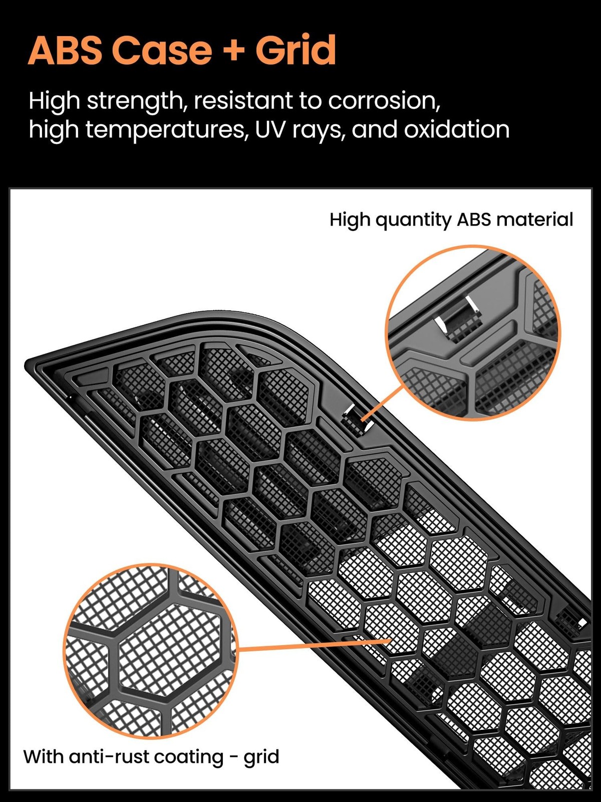 Grille Mesh Inserts for 2025 2026 Tesla Model Y Juniper – Front Air Vent C