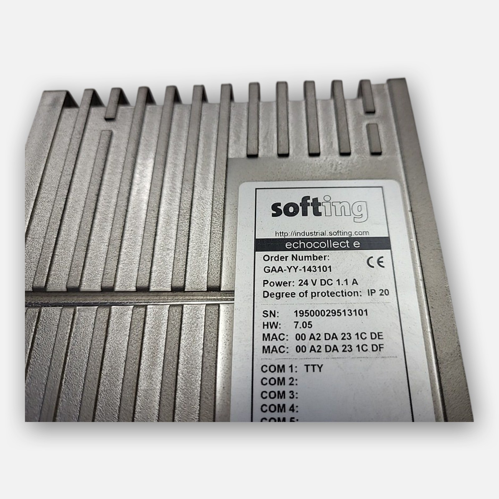 NEW SOFTING GAA-YY-143101 ECHOCOLLECT E MULTI-PROTOCOL GATEWAY 24VDC 1.1A