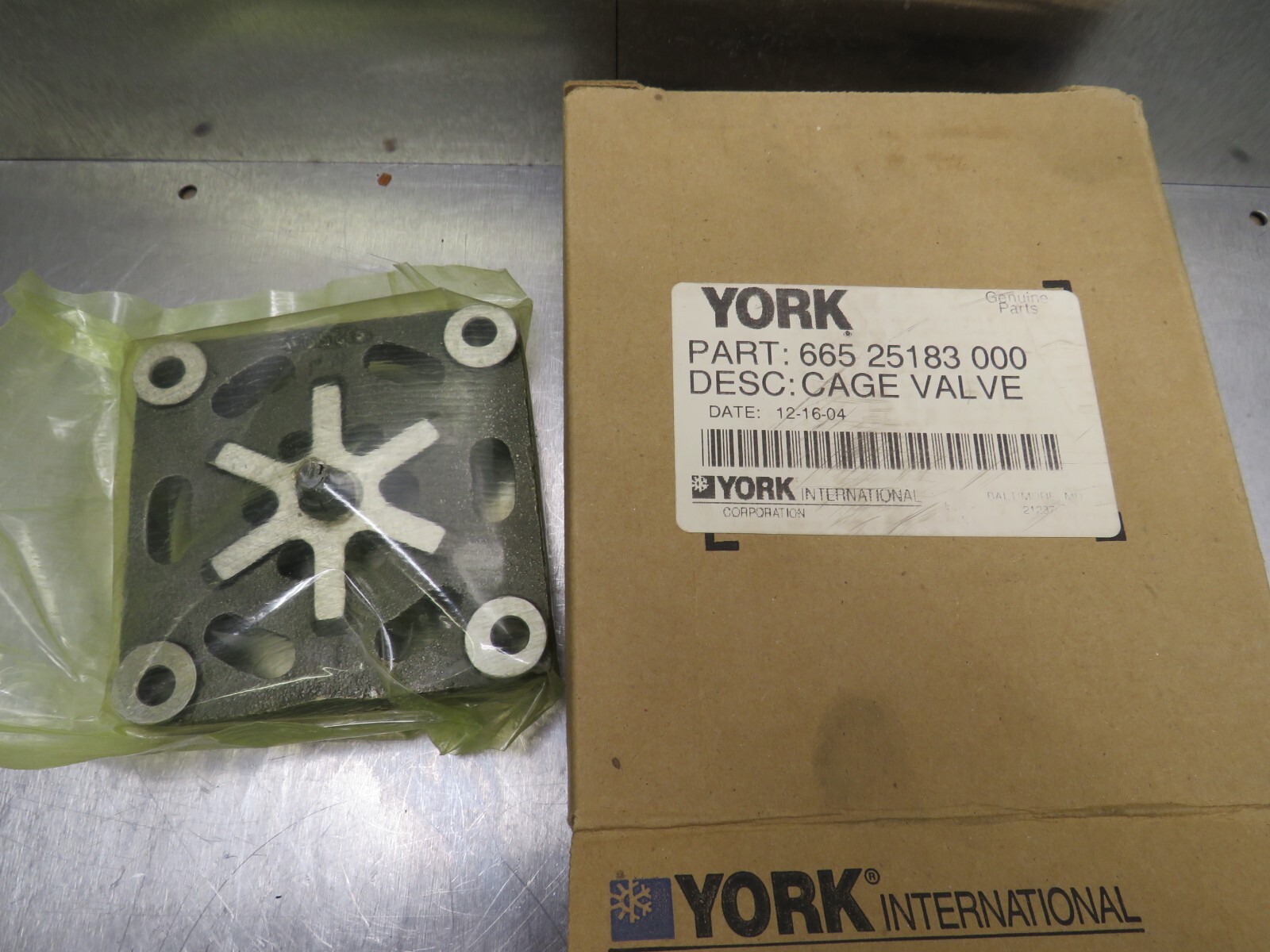 York 665-25183-000 Cage Valve