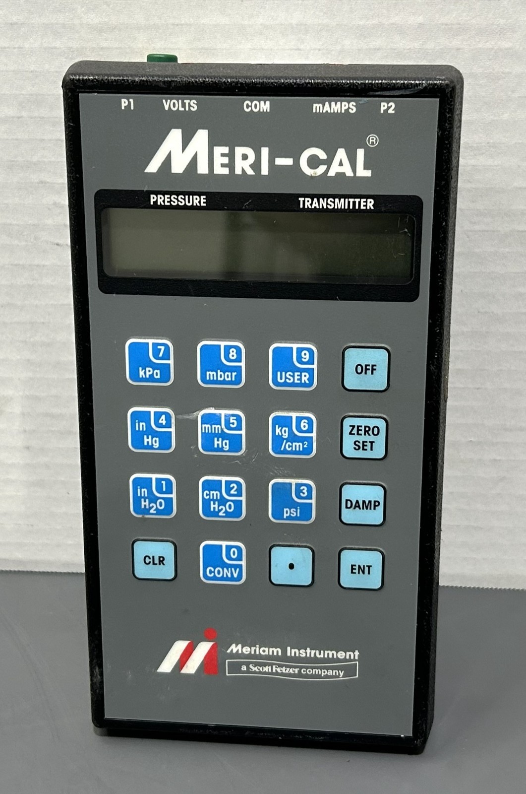 Meriam LP2000I H2O 35EE Meri-Cal I Precision Gauge Pressure Calibrator Untested