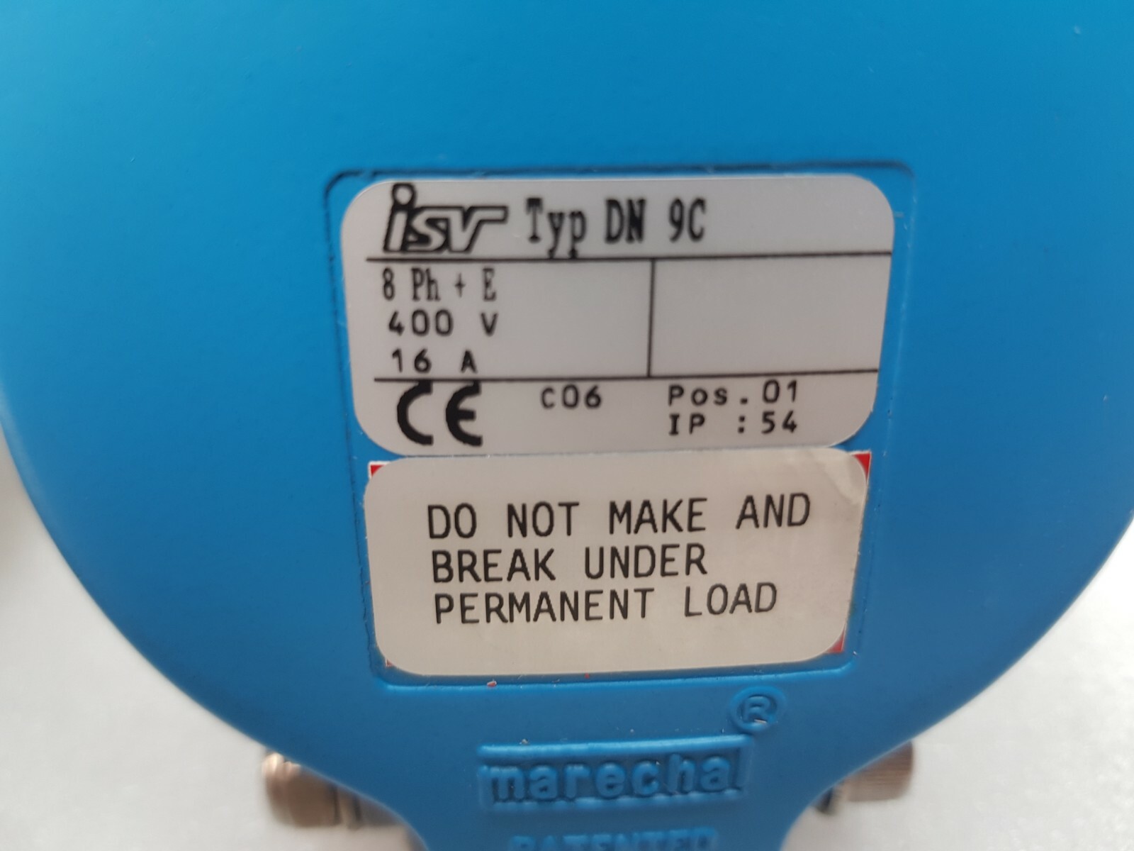 ISV type dn 9c Marechal Multicontact connector