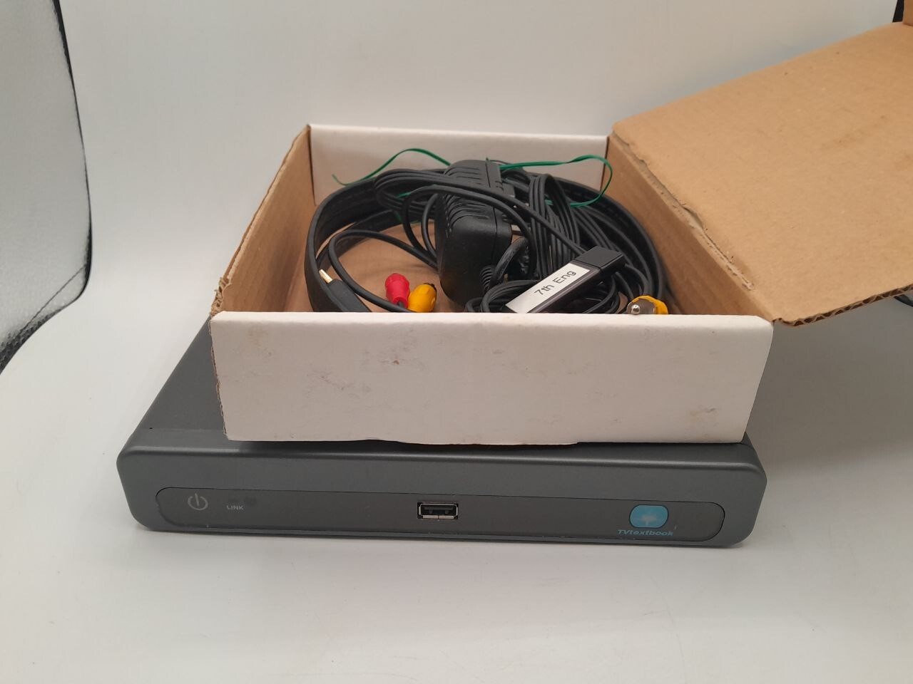 Vintage Tv Text Book Educational Leaning Device W/ Cables – Untested – OB7
