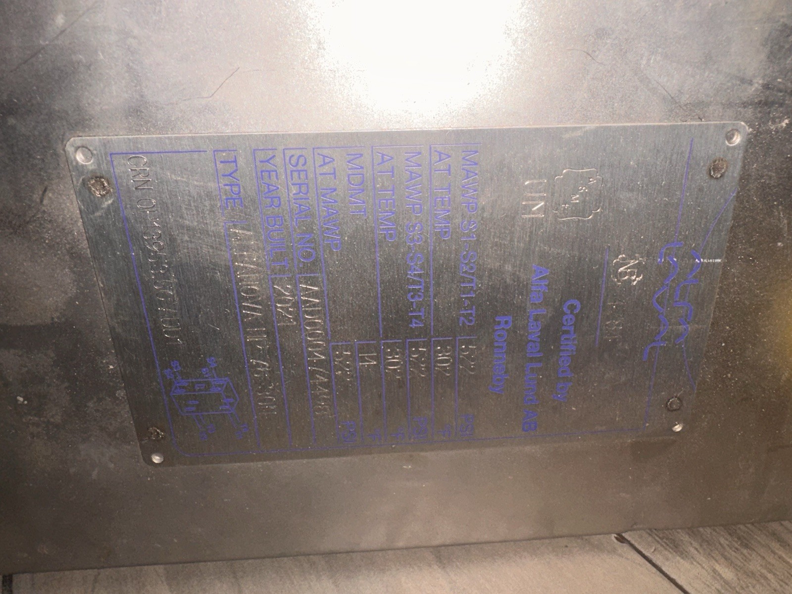 ALFA LAVAL ALFANOVA HP76-30H Brazed Plate Heat Exchanger