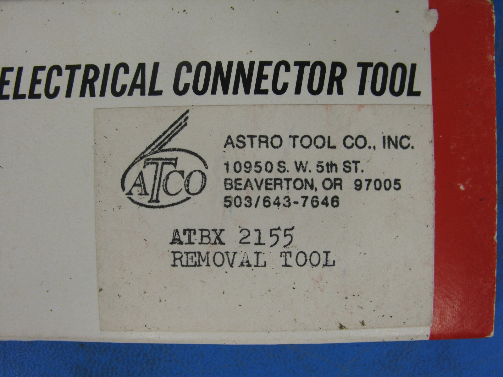 (1) ASTRO TWEEZER REMOVAL TOOL ATBX2155 ATBX 2155 12 GAGE REAR RELEASE
