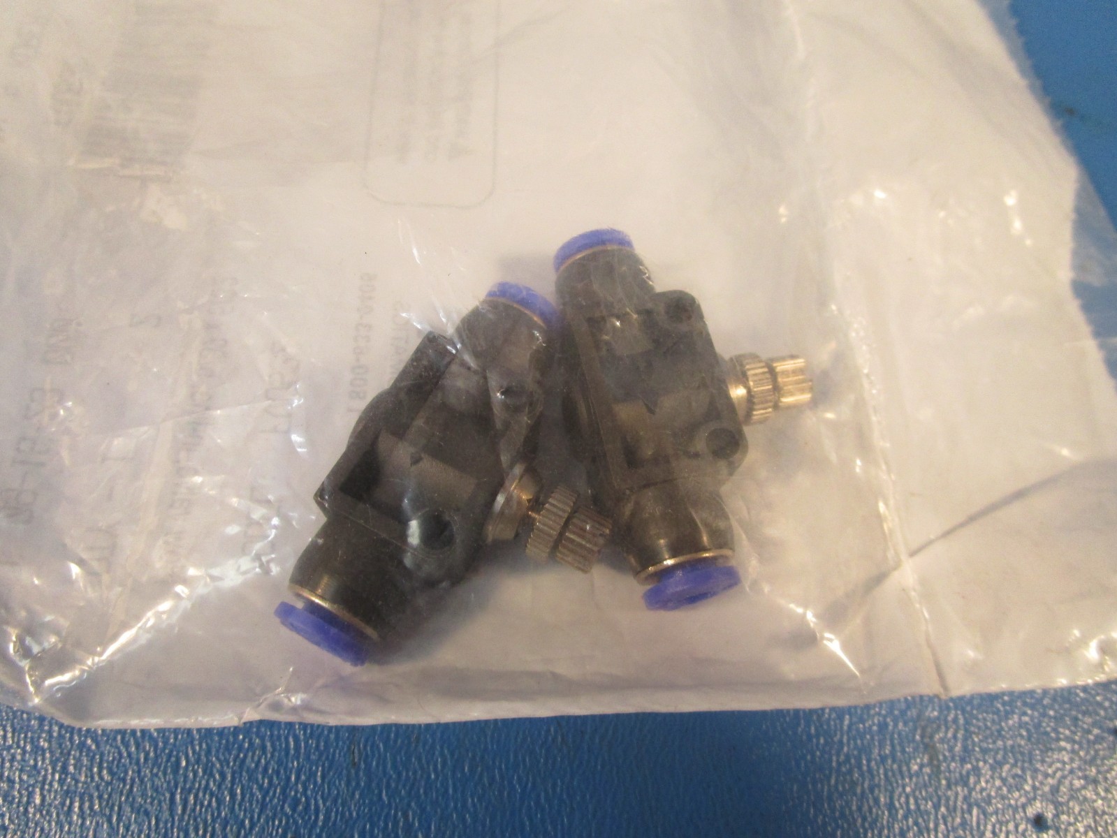 PACKAGE OF TWO Automation Direct FVU532, NITRA inline flow control valve