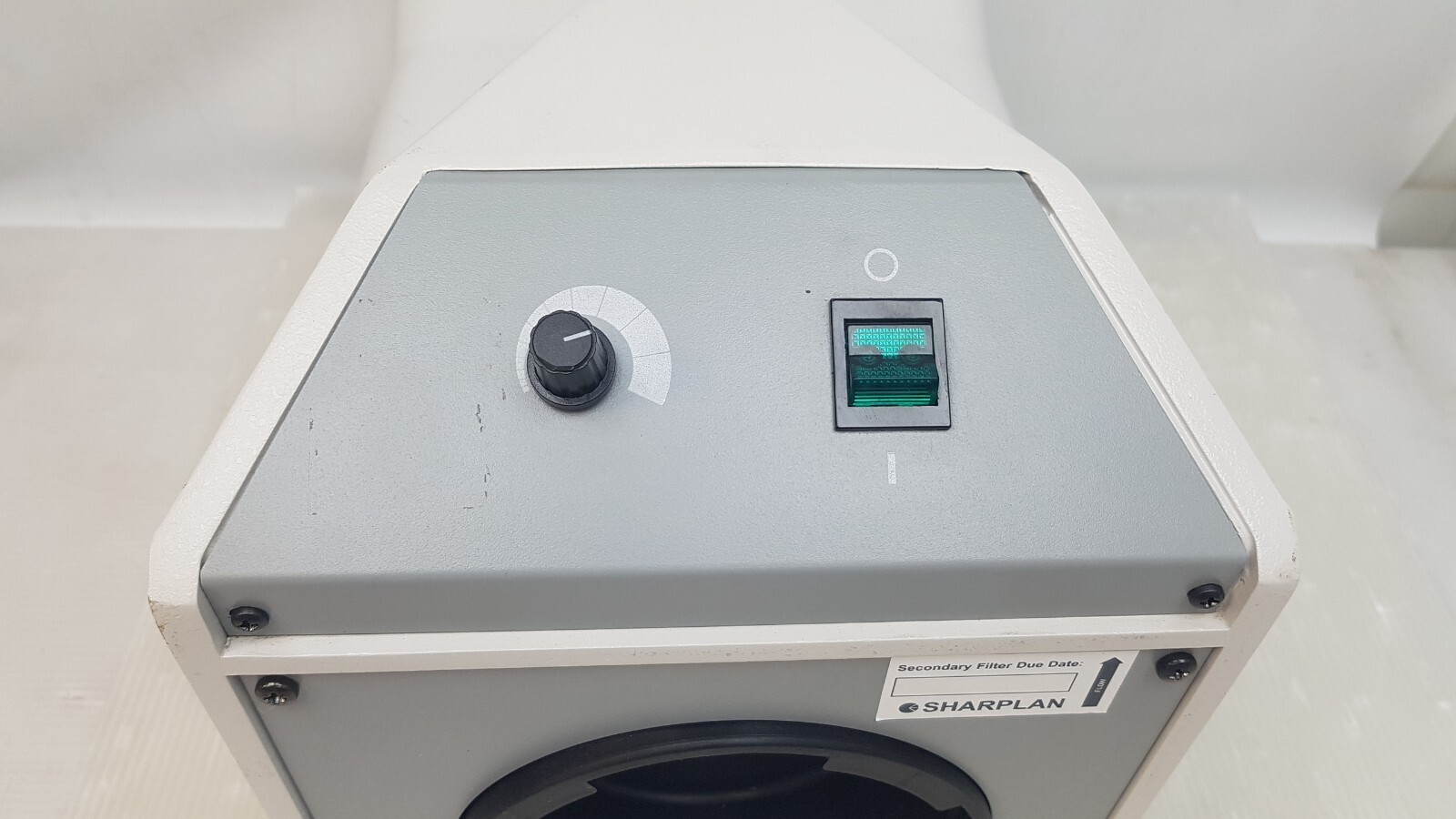 Sharplan 100 Xplume Smoke evacuator w/ Pneumatic Air Foot switch.
