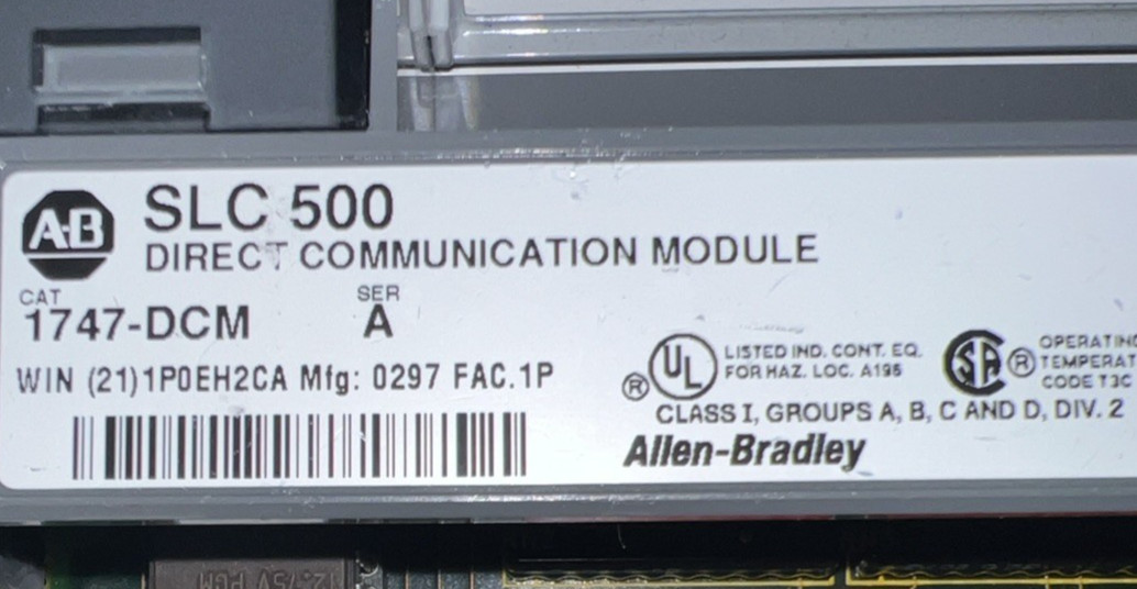 ALLEN BRADLEY 1747-DCM SLC 500 SER. A DIRECT COMMUNICATION MODULE