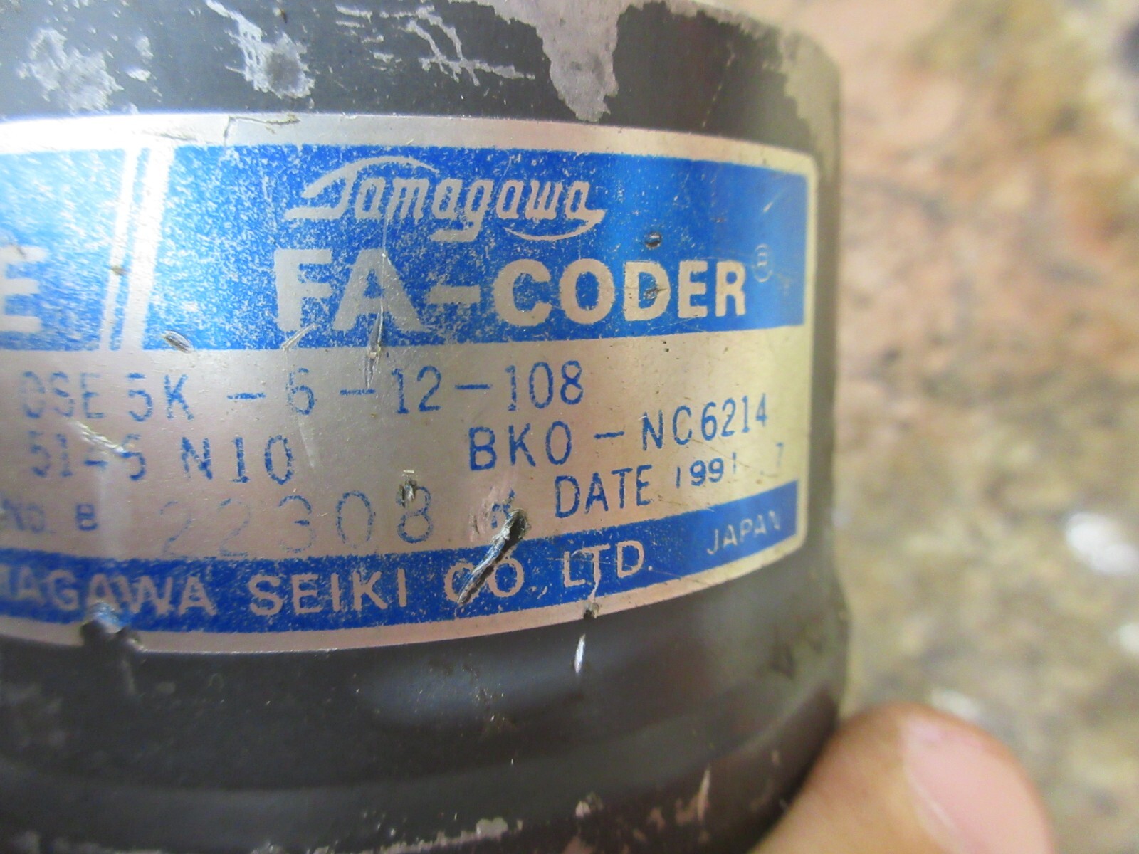 TAMAGAWA FA-CODER OSE5K-6-12-108 TS 5146 N10 BKO-NC6214 SHOULD WORK OK