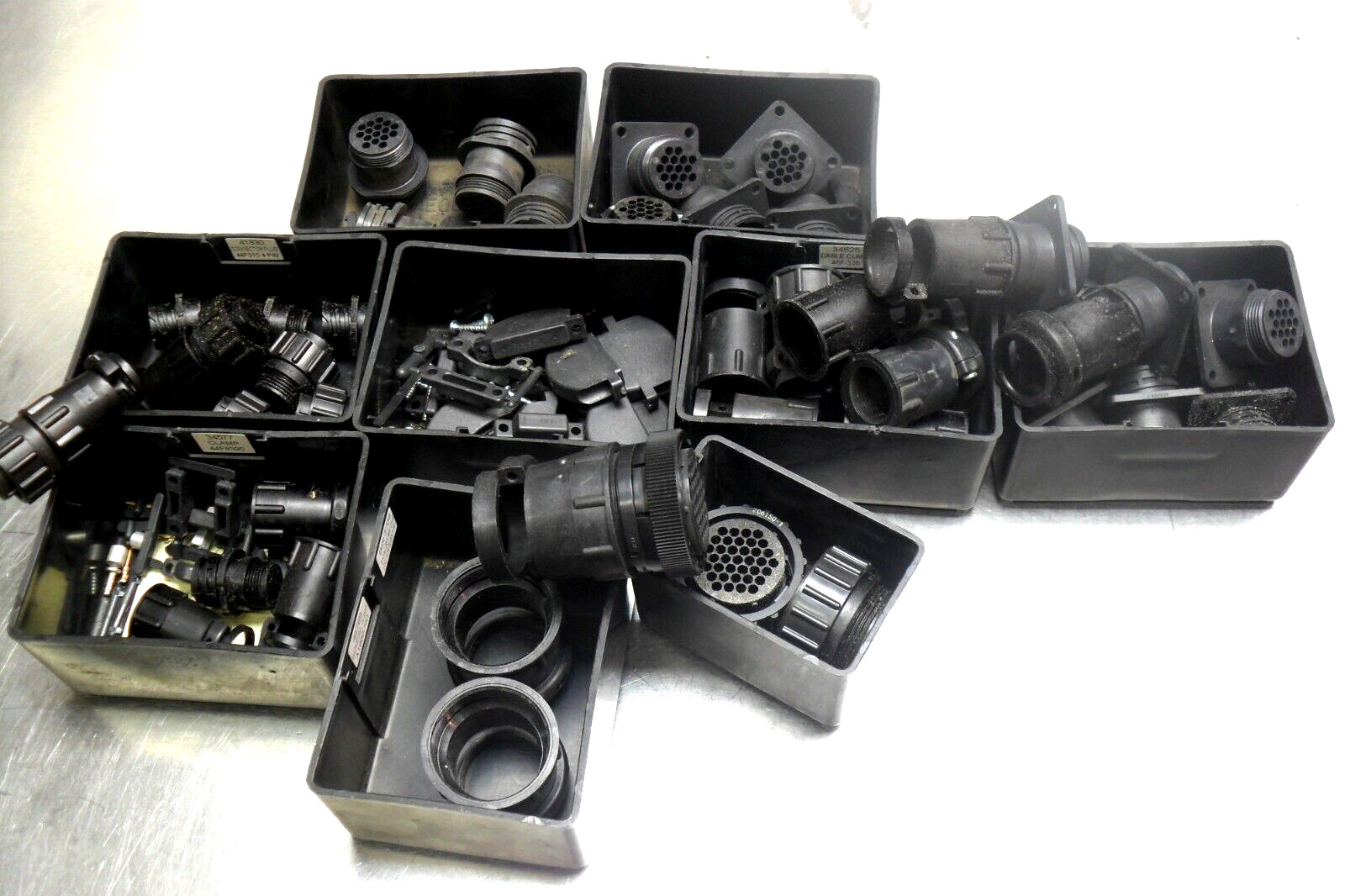 LOT SALE, Cable Clamps, Receptacle, Shell Clamps, Connector Plug, All you see.